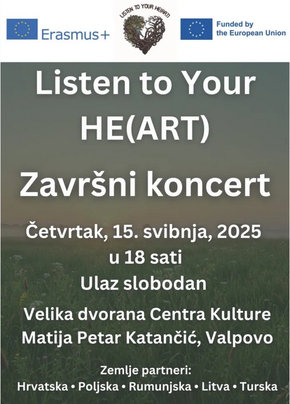 Koncert u sklopu Erasmus+ projekta "Listen To Your He(ART)"